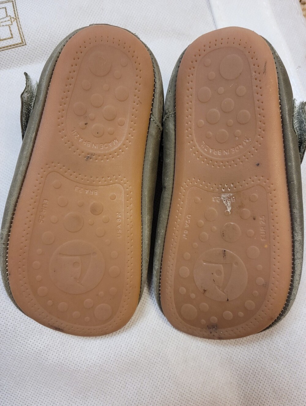 Tip Toey Joey Olive Khaki Green Mary Jane 8.5 - Picture 3 of 5